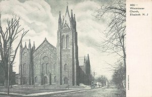 Westminster Church, Elizabeth, New Jersey, early postcard, unused