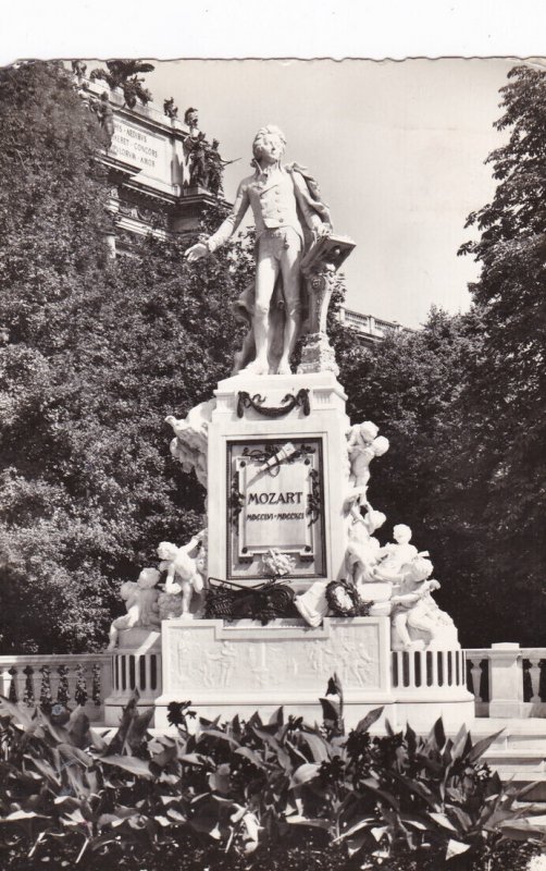 Switzerland Wien Vienna Mozart Monument 1960