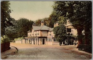 Burford Bridge Hotel Dorking 1909 Postcard England Knight Collection H82