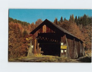 Postcard Millbrook Bridge, Hardenbrugh, New York