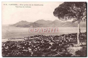 Postcard Old Cannes Vue Prize From California
