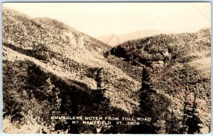 c1930s Mt Mansfield, VT RPPC Smugglers Notch Toll Road Real Photo Postcard A100