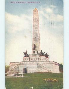 W-Border PRESIDENT ABRAHAM LINCOLN MONUMENT Springfield Illinois IL F2893