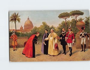 Postcard S.S. Pio XI e la sua Corte net Giardini Vaticani, Vatican City