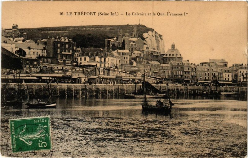 CPA Le TRÉPORT-Le Calvaire et le Quai Francois Ier (348278)