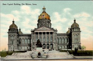 Des Moines Iowa State Capitol Building Unposted c1915 Postcard X10