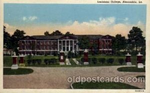 Alexandria, Louisiana USA Louisiana College 1951 postal used 1951