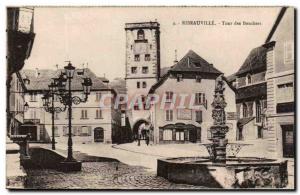 Old Postcard Ribeauville Tour des Bouchers