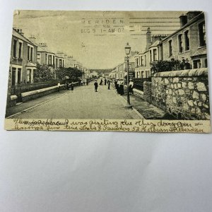 Leven Scotland United Kingdom Waggon Road Women Children Street Houses Postcard 