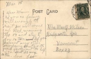 South Pomfret Vermont VT Library c1910s Postcard