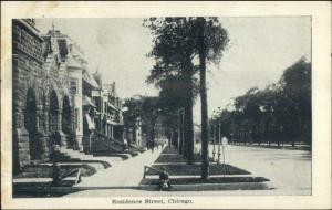 Chicago IL Residence St. 1908 Used Postcard