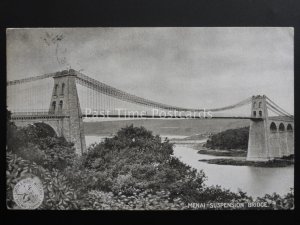 North Wales MENAI SUSPENSION BRIDGE c1906 Official L&NW Railway Co Postcard