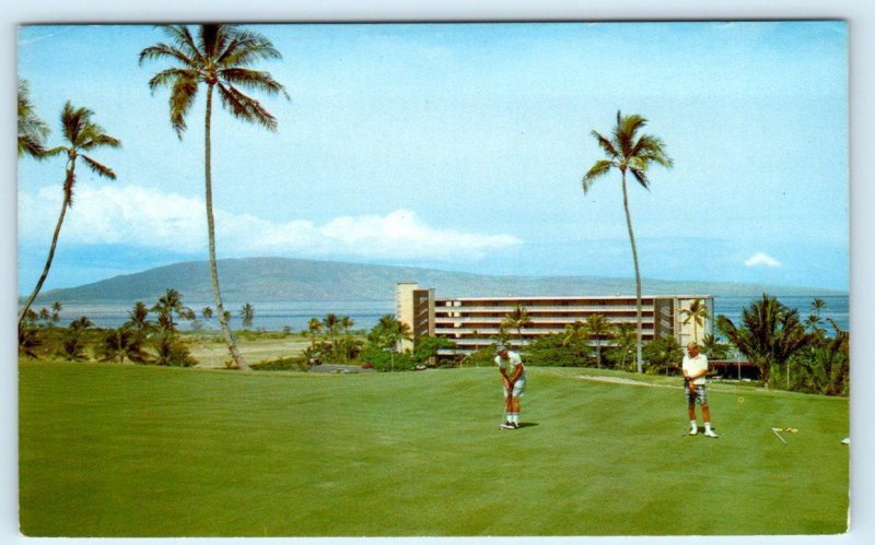 KAANAPALI, Maui Hawaii HI ~ Golf Course KAANAPALI BEACH HOTEL c1970s  Postcard