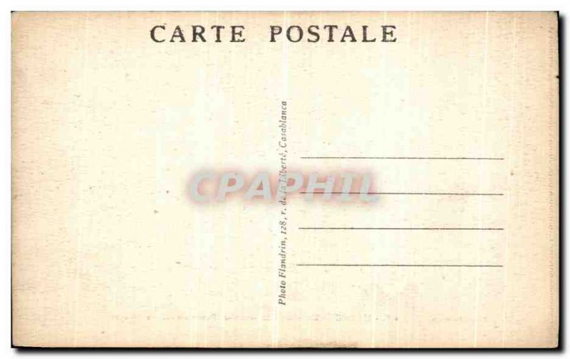 Old Postcard Morocco Merchant Mint Abascal