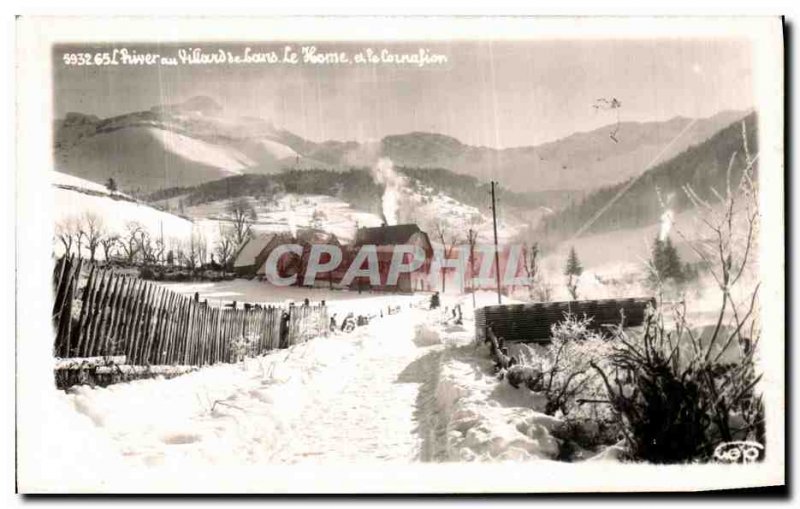 Old Postcard The winter Villard de Lans