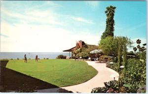 LA JOLLA, CA California   THE INN  Golf Putting Green  c1960s   Postcard