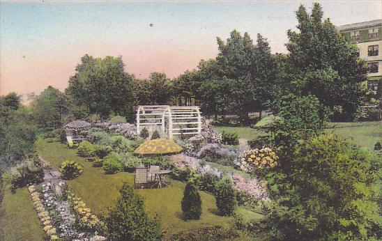 Maine Ogunquit Lookout Hotel Terrace Garden and Garden of the Pines Albertype