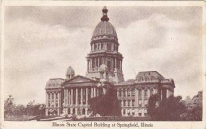 Illinois Springfield Illinois State Capitol Building At Springfield 1913