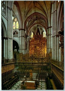 Cathedral - Central Nave, Choir and High Retable - Toledo, Spain M-17248