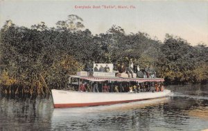 Miami Florida Everglade Boat Sallie Vintage Postcard AA90802