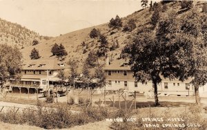 J1/ Idaho Springs Colorado RPPC Postcard c1910  Hot Springs Hotel Building 19