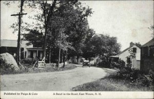 East Weare NH Road Scene c1910 Postcard
