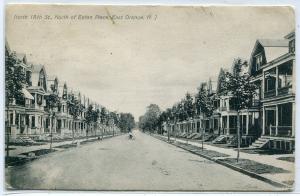 N 18th Street Scene East Orange New Jersey 1910 postcard