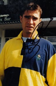 Darren Thomas Glamorgan Cricket Club Hand Signed Card Photo