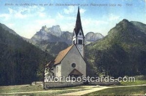 Kirche in Arabba Tirol Austria Writing on back 