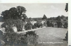 Hampshire Postcard - Beaulieu Abbey from Domus - Real Photograph - TZ10180