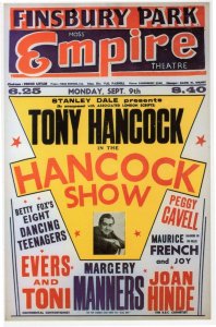 Tony Hancock of The Goons Show Live Finsbury Park London Poster RPC Postcard