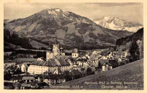 Austria birds eye view Gemeindealpe Mountain antique pc Y11961