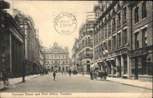 Toronto Ontario ONT Toronto Street and Post Office c1910 Vintage Postcard