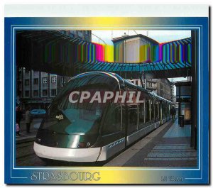 Modern Postcard Strasbourg Alsace tram