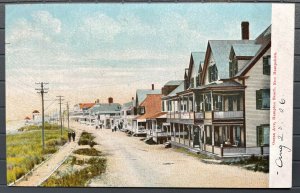 Vintage Postcard 1906 Ocean Avenue Beach Front Houses Hampton Beach NH