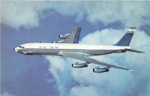 US20 aviation plane postcard EL AL Israel Airlines Boeing 707
