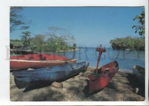 442169 JAMAICA Fishermens dug-out Canoes made from giant cotton trees postcard
