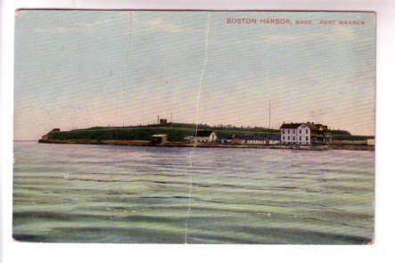 Harbor, Fort Warren, Boston Massachusetts, Used 1908