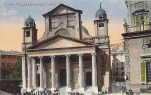 Italy Genova Piazza e Chiesa della Nunziata