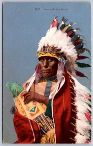 K49/ Native American Indian Postcard c1910 Sioux Tall Man Dan 435