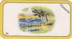 Carreras Vintage Cigarette Card Greyhound Racing No 31 Obstacle  1926