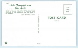 Lake Sunnyside Glen Lake Glen Falls NY Vintage Postcard D95