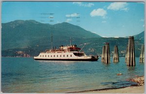 MV Anscomb Kootenay Lake Ferry Creston Nelson BC Canada Postcard H83