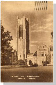 Nashville, Tennessee/TN Postcard, Scarritt College Tower