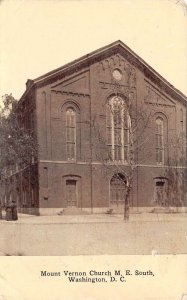 Washington DC Mount Vernon Church Vintage Postcard AA109942