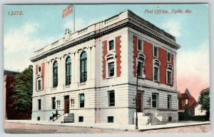 Joplin Missouri~Post Office~Men Heading Down Steps~1908 Acmegraph Postcard