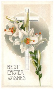 Easter , Cross with Flowers