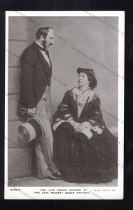 ROY010 - Queen Victoria - Her Late Majesty and Late Prince Consort - postcard
