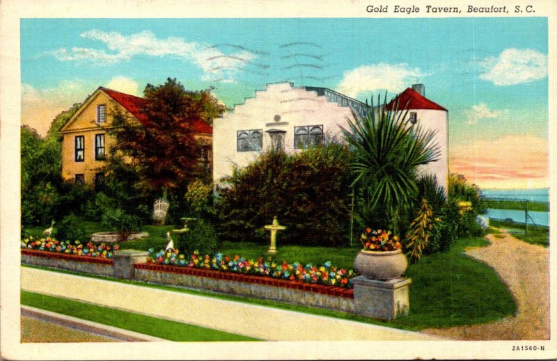 South Carolina Beaufort The Gold Eagle Tavern 1941 Curteich