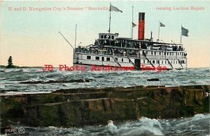 Richelieu and Ontario Navigation Company Steamer Brockville Lachine Rapids